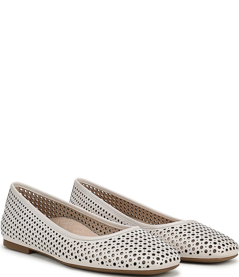 Vionic Orinda Perforated Leather Ballet Flats