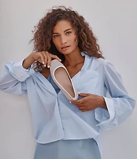 Vionic Orinda Perforated Leather Ballet Flats