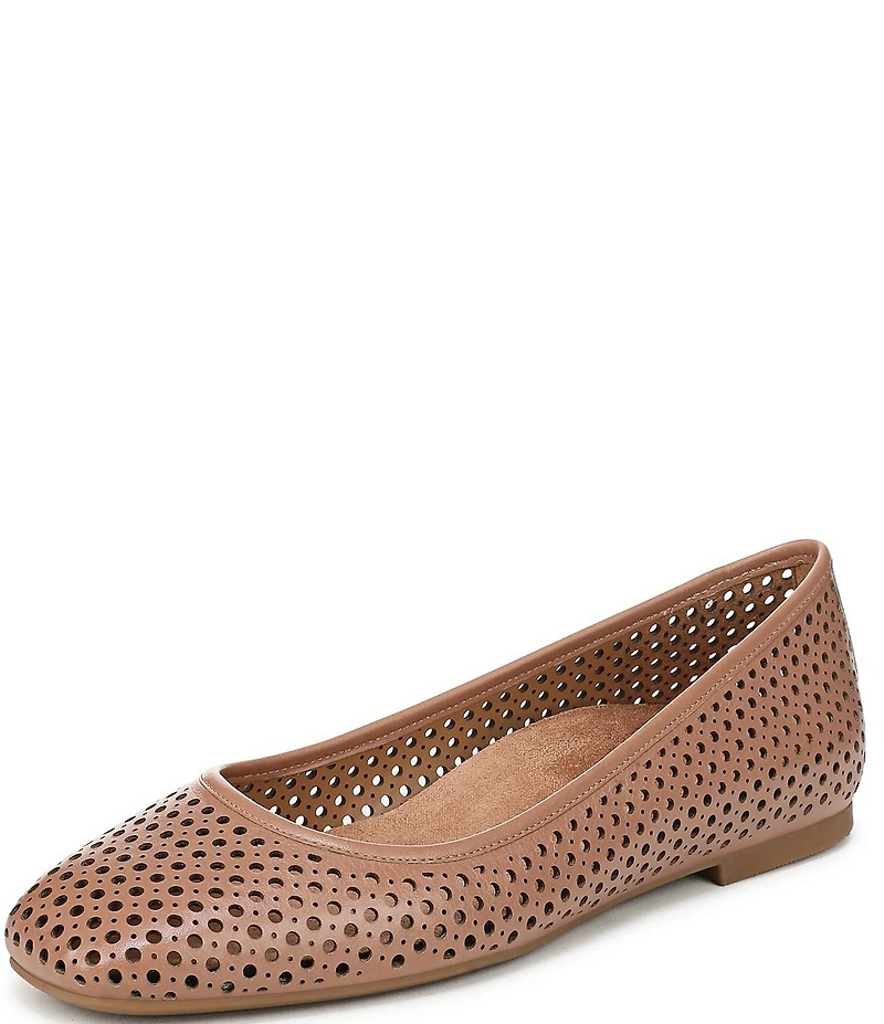 Vionic Orinda Perforated Leather Ballet Flats