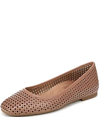 Vionic Orinda Perforated Leather Ballet Flats