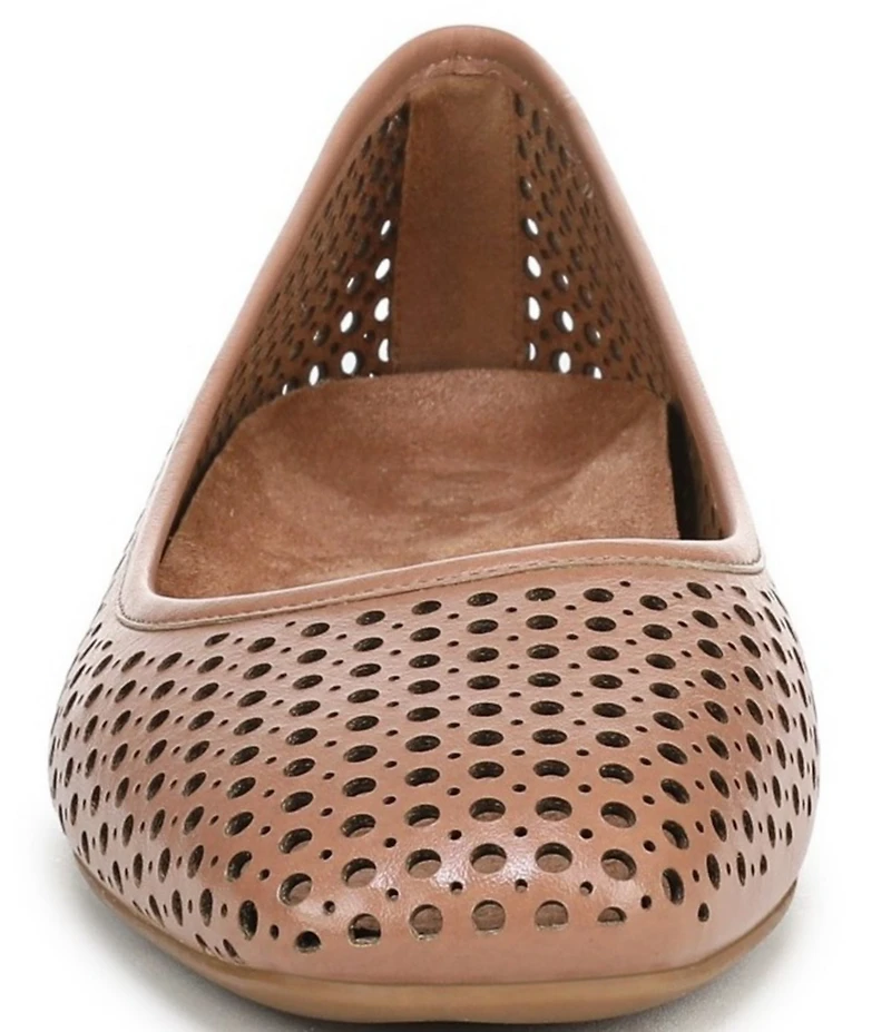 Vionic Orinda Perforated Leather Ballet Flats