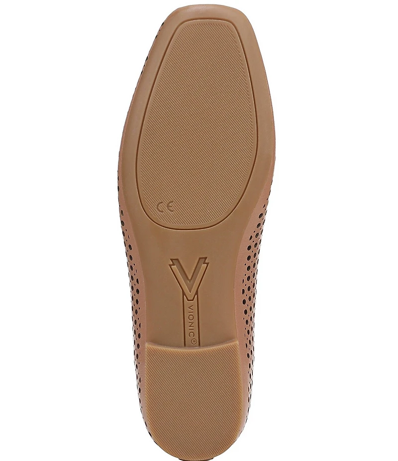 Vionic Orinda Perforated Leather Ballet Flats