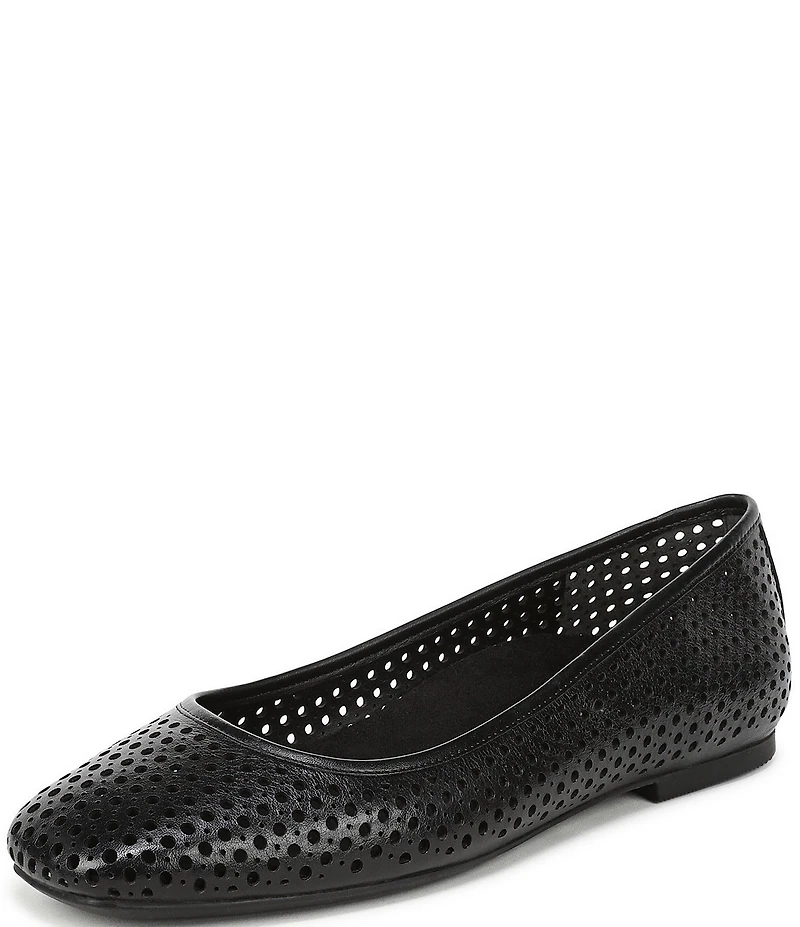 Vionic Orinda Perforated Leather Ballet Flats