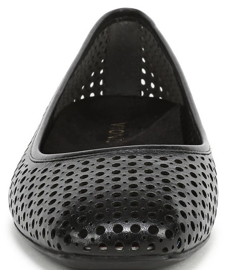 Vionic Orinda Perforated Leather Ballet Flats
