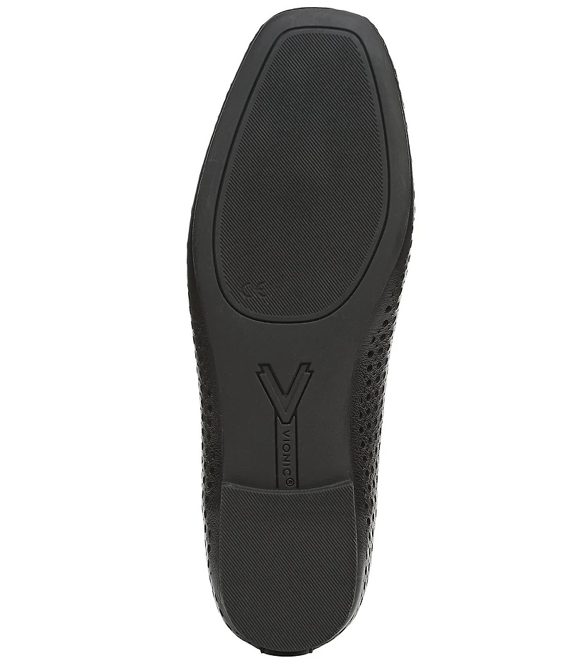Vionic Orinda Perforated Leather Ballet Flats