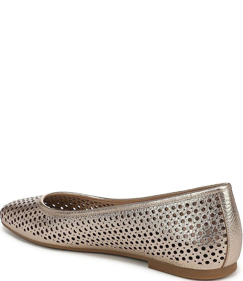 Vionic Orinda Perforated Leather Ballet Flats
