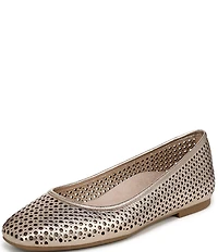 Vionic Orinda Perforated Leather Ballet Flats