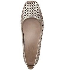 Vionic Orinda Perforated Leather Ballet Flats
