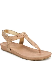Vionic Palisades Cork T-strap Sandals