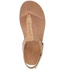 Vionic Palisades Cork T-strap Sandals