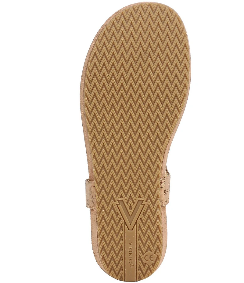 Vionic Palisades Cork T-strap Sandals
