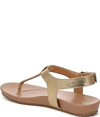 Vionic Palisades Metallic Leather T-strap Sandals