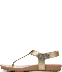 Vionic Palisades Metallic Leather T-strap Sandals