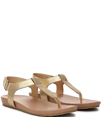 Vionic Palisades Metallic Leather T-strap Sandals