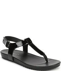 Vionic Palisades Patent Leather T-strap Sandals