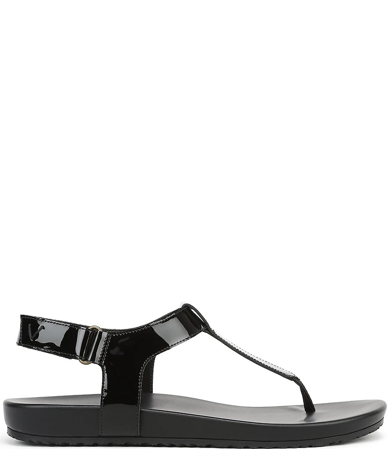 Vionic Palisades Patent Leather T-strap Sandals