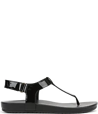 Vionic Palisades Patent Leather T-strap Sandals