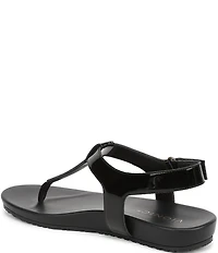 Vionic Palisades Patent Leather T-strap Sandals
