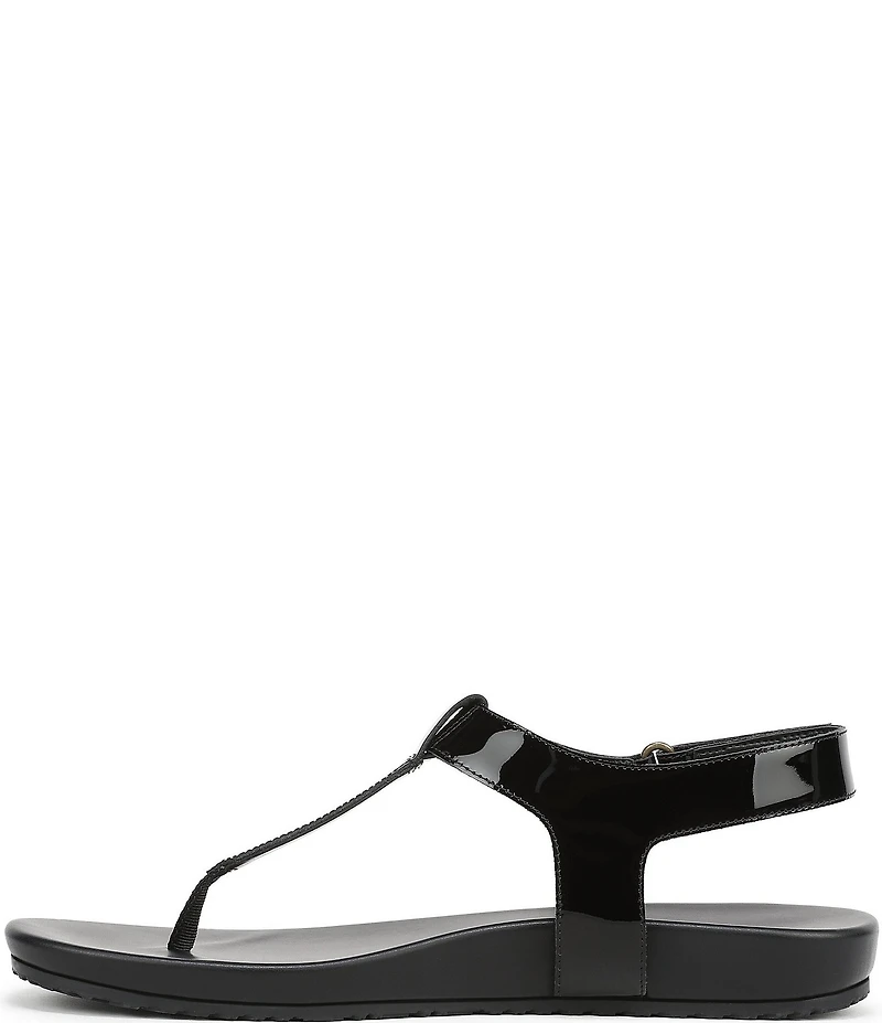 Vionic Palisades Patent Leather T-strap Sandals