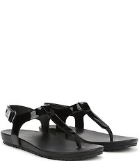 Vionic Palisades Patent Leather T-strap Sandals