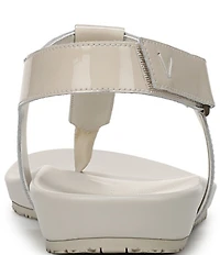 Vionic Palisades Patent Leather T-strap Sandals