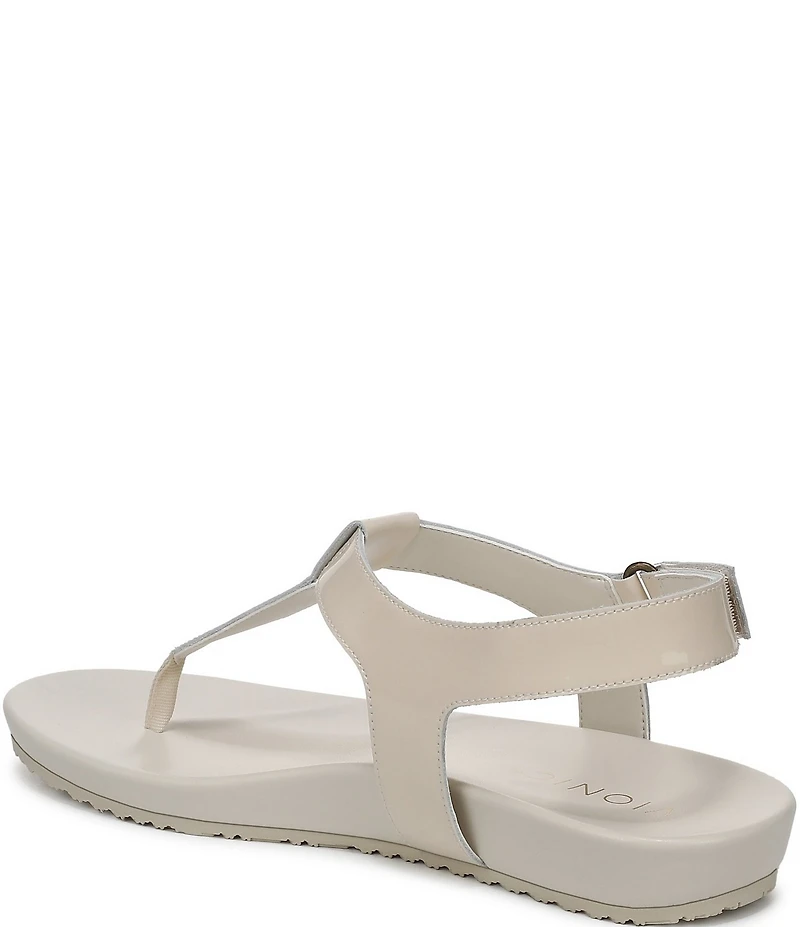 Vionic Palisades Patent Leather T-strap Sandals