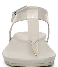 Vionic Palisades Patent Leather T-strap Sandals