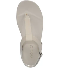 Vionic Palisades Patent Leather T-strap Sandals