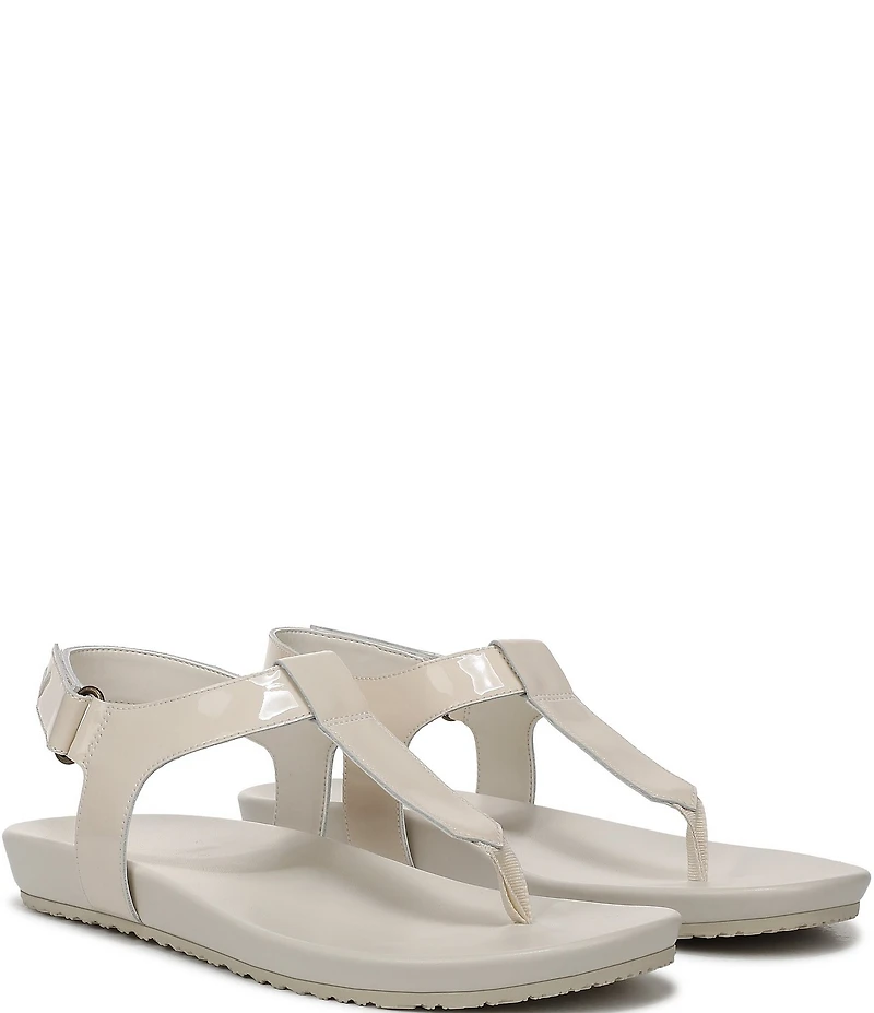 Vionic Palisades Patent Leather T-strap Sandals