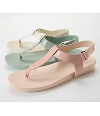 Vionic Palisades Patent Leather T-strap Sandals