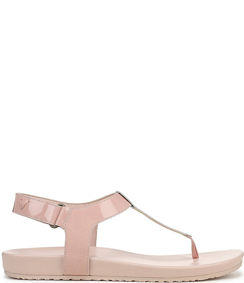 Vionic Palisades Patent Leather T-strap Sandals