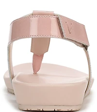 Vionic Palisades Patent Leather T-strap Sandals