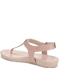 Vionic Palisades Patent Leather T-strap Sandals