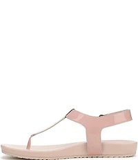 Vionic Palisades Patent Leather T-strap Sandals