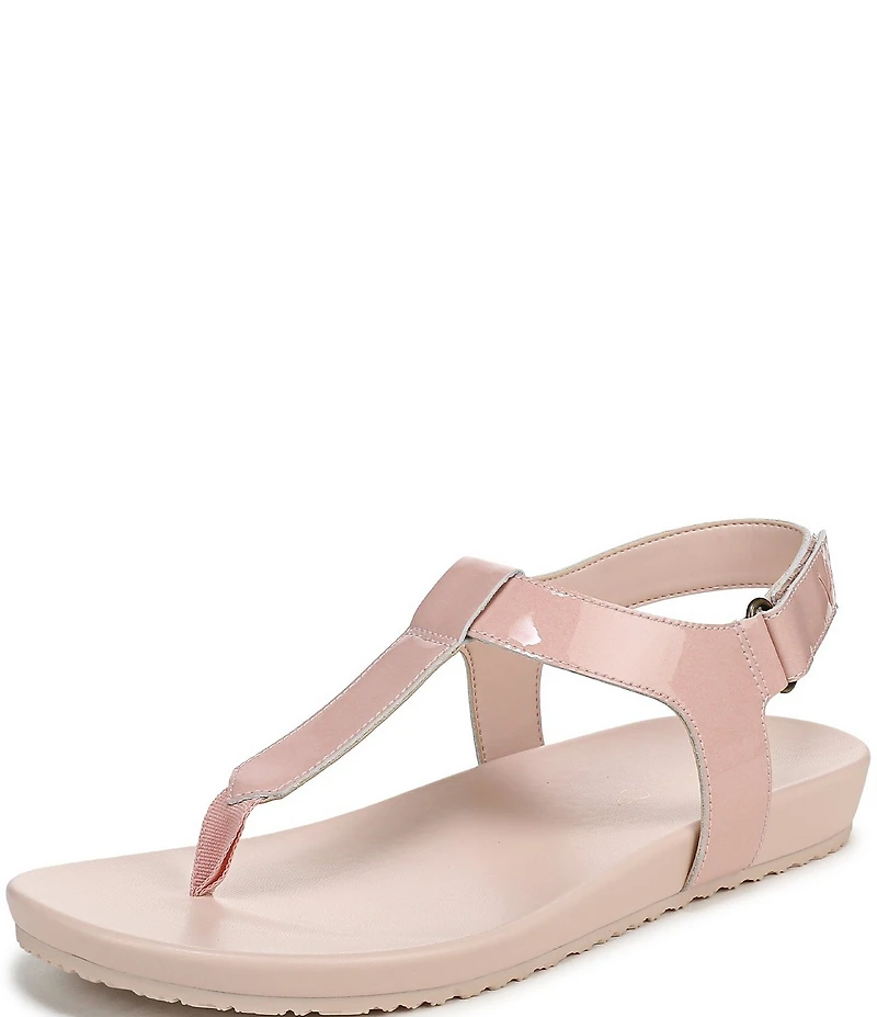 Vionic Palisades Patent Leather T-strap Sandals