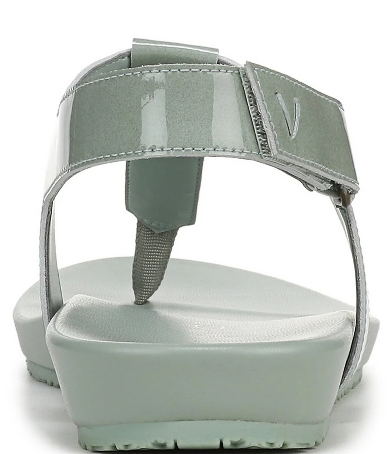 Vionic Palisades Patent Leather T-strap Sandals