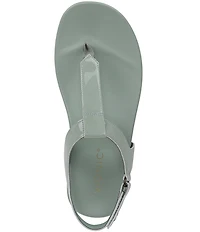 Vionic Palisades Patent Leather T-strap Sandals