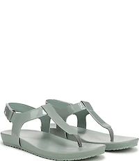 Vionic Palisades Patent Leather T-strap Sandals