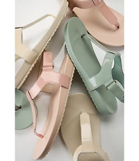 Vionic Palisades Patent Leather T-strap Sandals