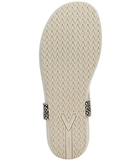 Vionic Palisades Snake Print Leather T-strap Sandals