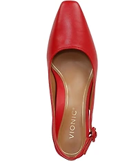Vionic Perris Leather Slingback Dress Pumps