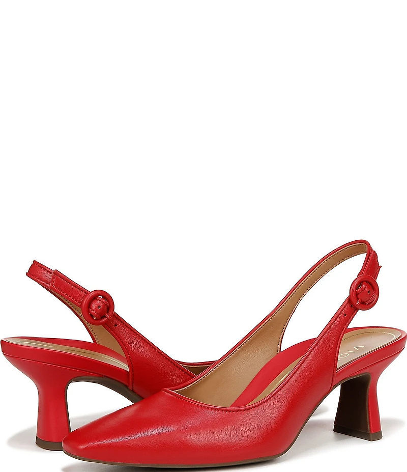 Vionic Perris Leather Slingback Dress Pumps