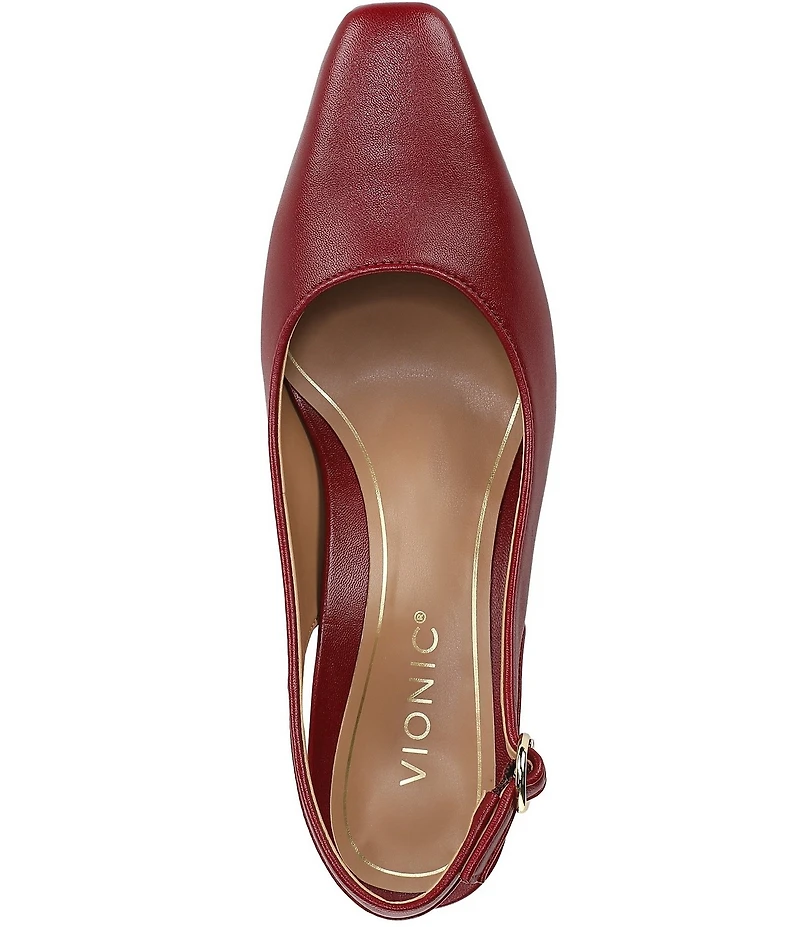 Vionic Perris Leather Slingback Dress Pumps