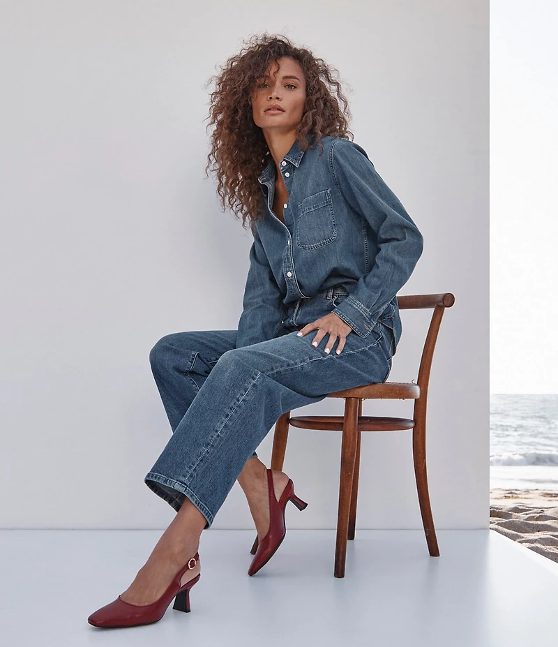 Vionic Perris Leather Slingback Dress Pumps