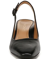 Vionic Perris Leather Slingback Dress Pumps