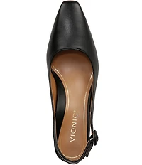 Vionic Perris Leather Slingback Dress Pumps