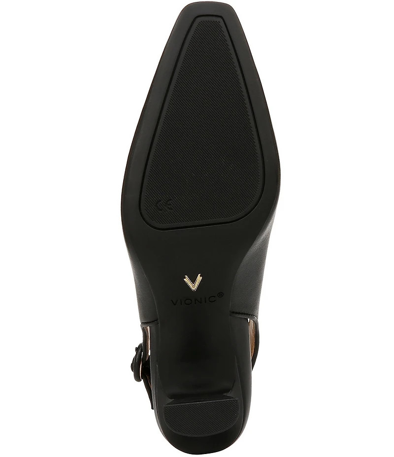 Vionic Perris Leather Slingback Dress Pumps