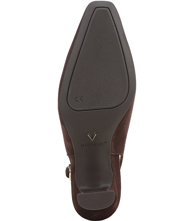 Vionic Perris Suede Slingback Dress Pumps