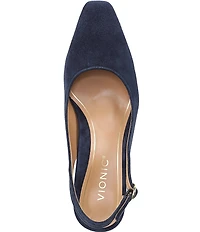 Vionic Perris Suede Slingback Dress Pumps
