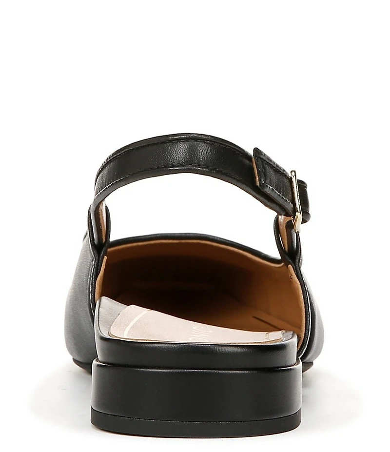 Vionic Petaluma Leather Slingback Cap Toe Flats
